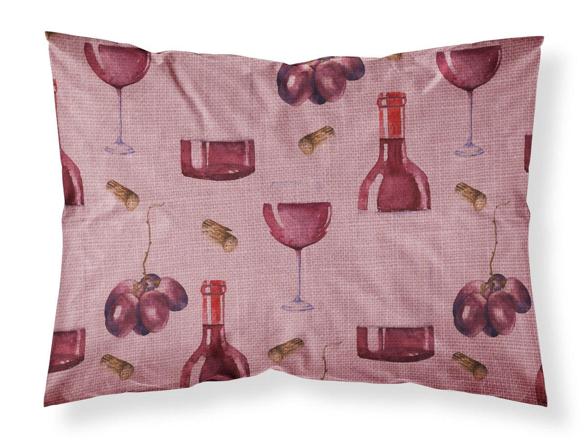 Red Wine on Linen Fabric Standard Pillowcase BB5195PILLOWCASE by Caroline&#39;s Treasures