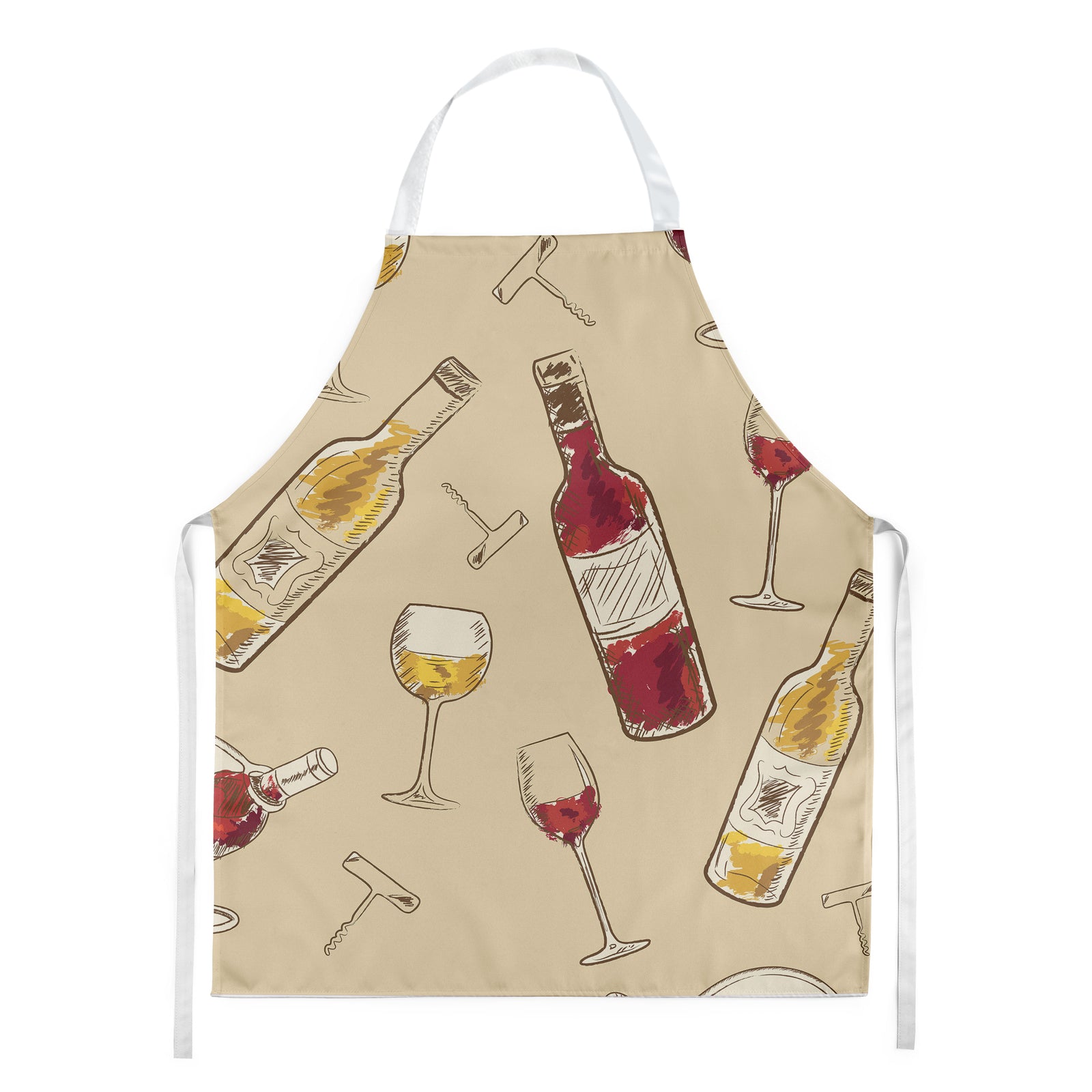 Red and White Wine Apron BB5196APRON  the-store.com.