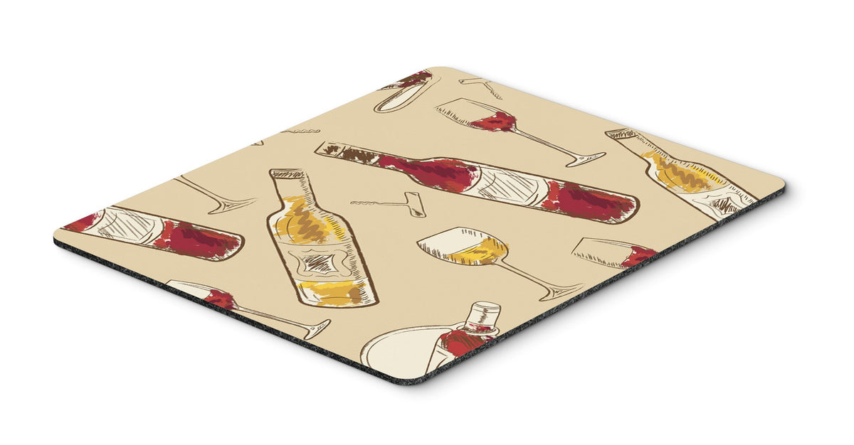 Red and White Wine Mouse Pad, Hot Pad or Trivet BB5196MP by Caroline&#39;s Treasures