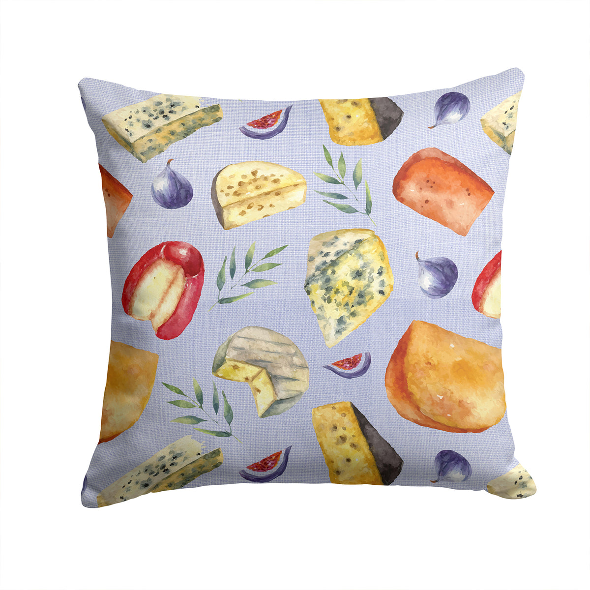 Assortment of Cheeses Fabric Decorative Pillow BB5198PW1414 - the-store.com