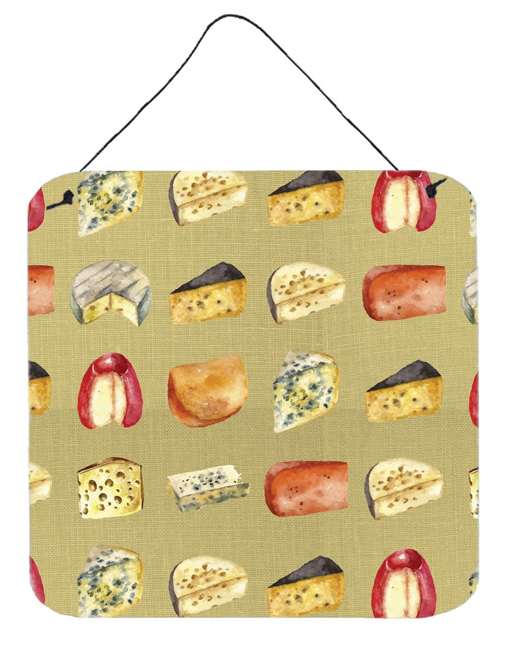 Cheeses Wall or Door Hanging Prints BB5199DS66 by Caroline&#39;s Treasures