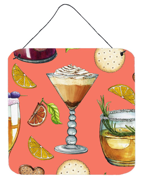 Drinks and Cocktails Salmon Wall or Door Hanging Prints BB5201DS66 by Caroline's Treasures