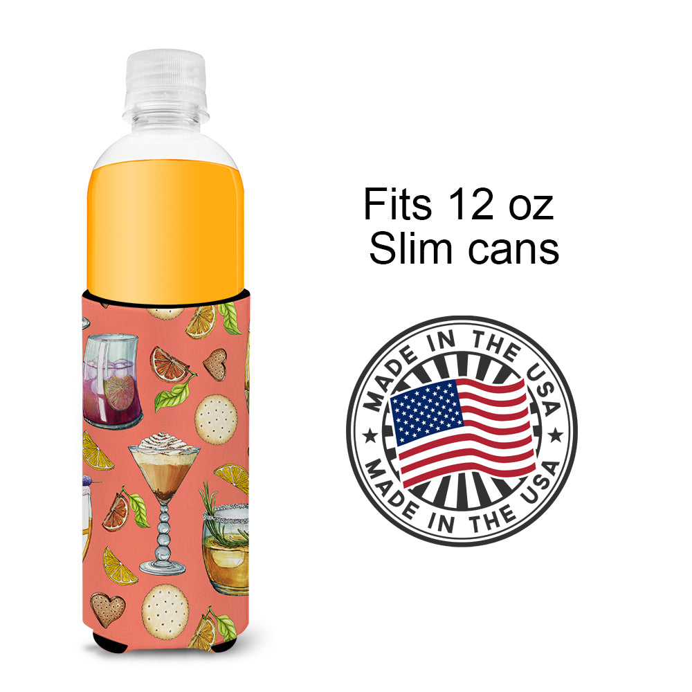 Drinks and Cocktails Salmon  Ultra Hugger for slim cans BB5201MUK