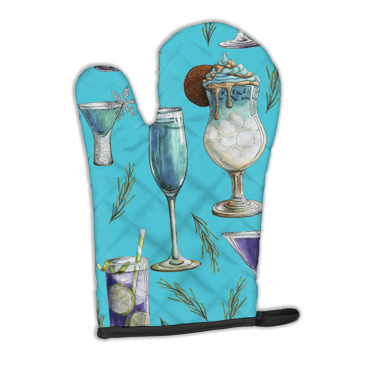 Drinks and Cocktails Blue Oven Mitt BB5203OVMT