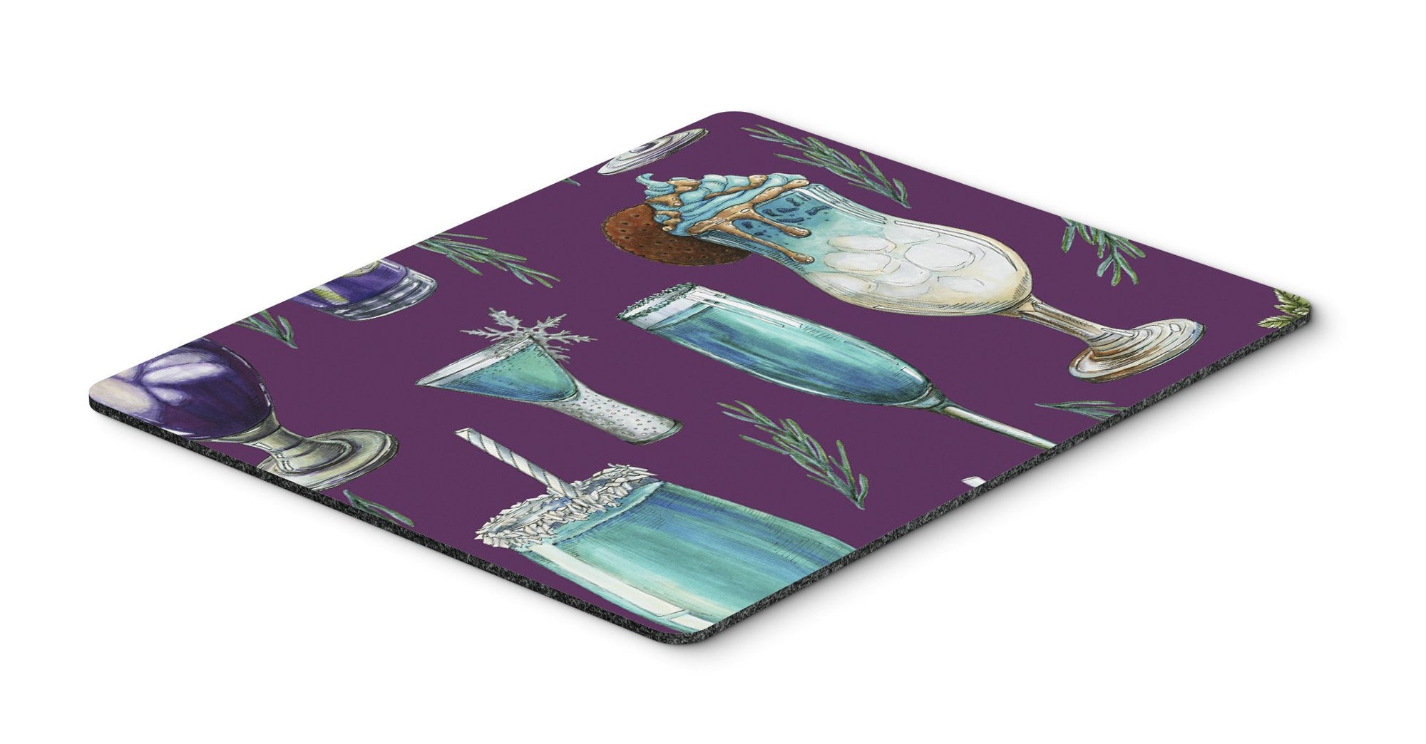 Drinks and Cocktails Purple Mouse Pad, Hot Pad or Trivet BB5204MP by Caroline's Treasures