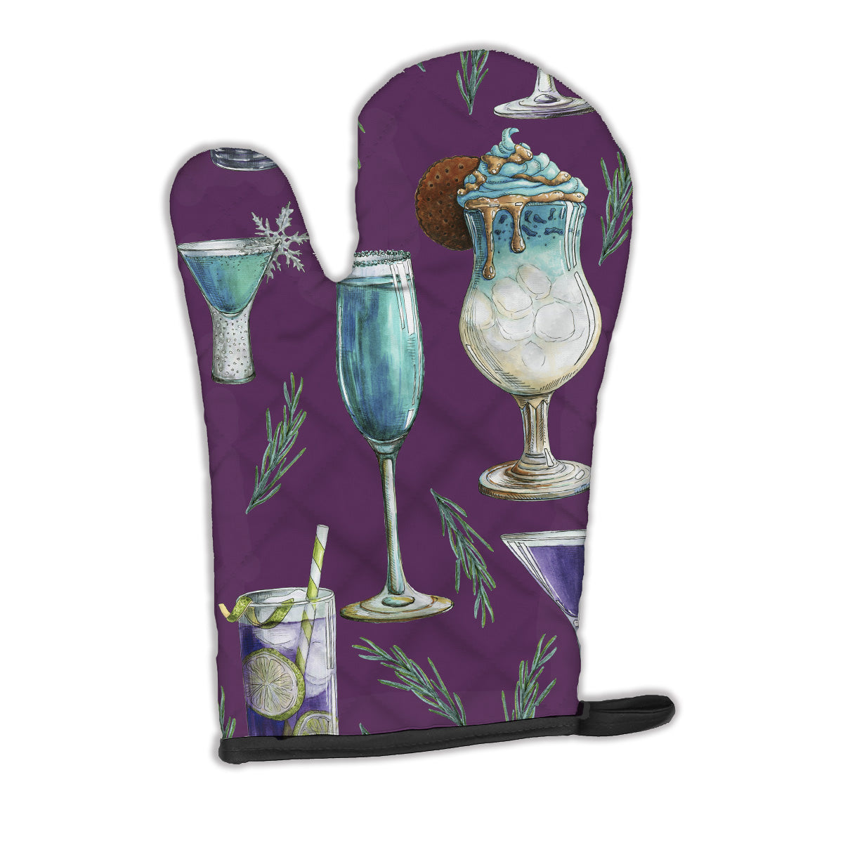 Drinks and Cocktails Purple Oven Mitt BB5204OVMT  the-store.com.
