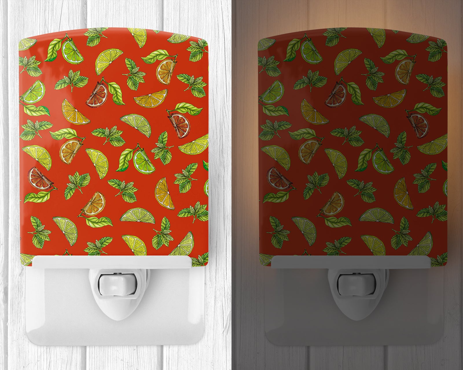 Caroline's Treasures Lemons, Limes and Oranges Ceramic Night Light BB5205CNL