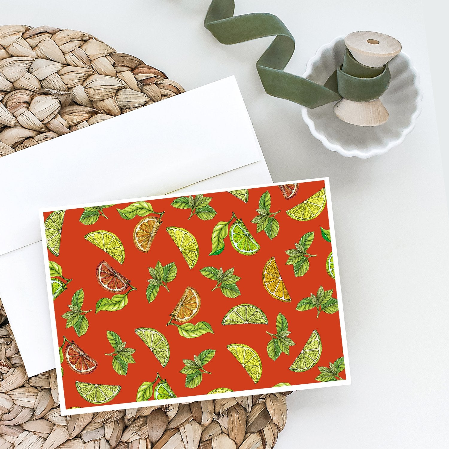 Buy this Lemons, Limes and Oranges Greeting Cards and Envelopes Pack of 8