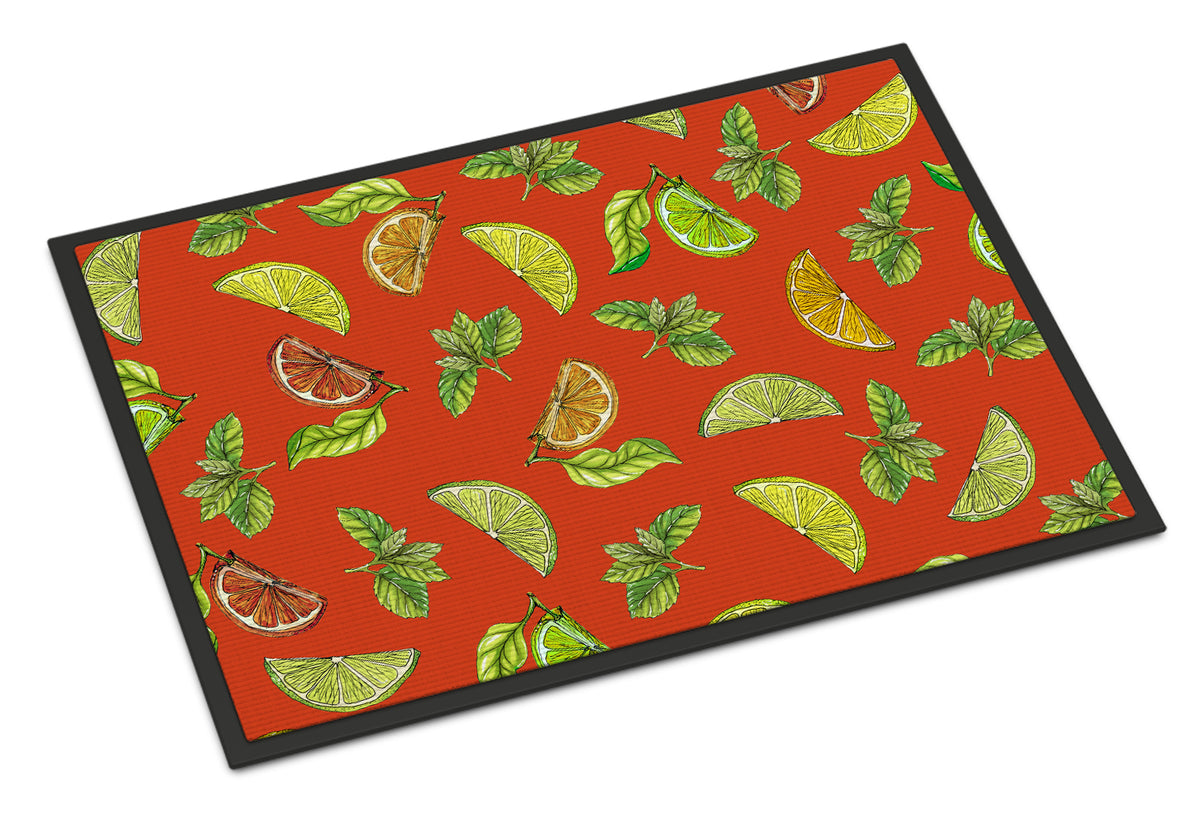 Lemons, Limes and Oranges Indoor or Outdoor Mat 18x27 BB5205MAT - the-store.com