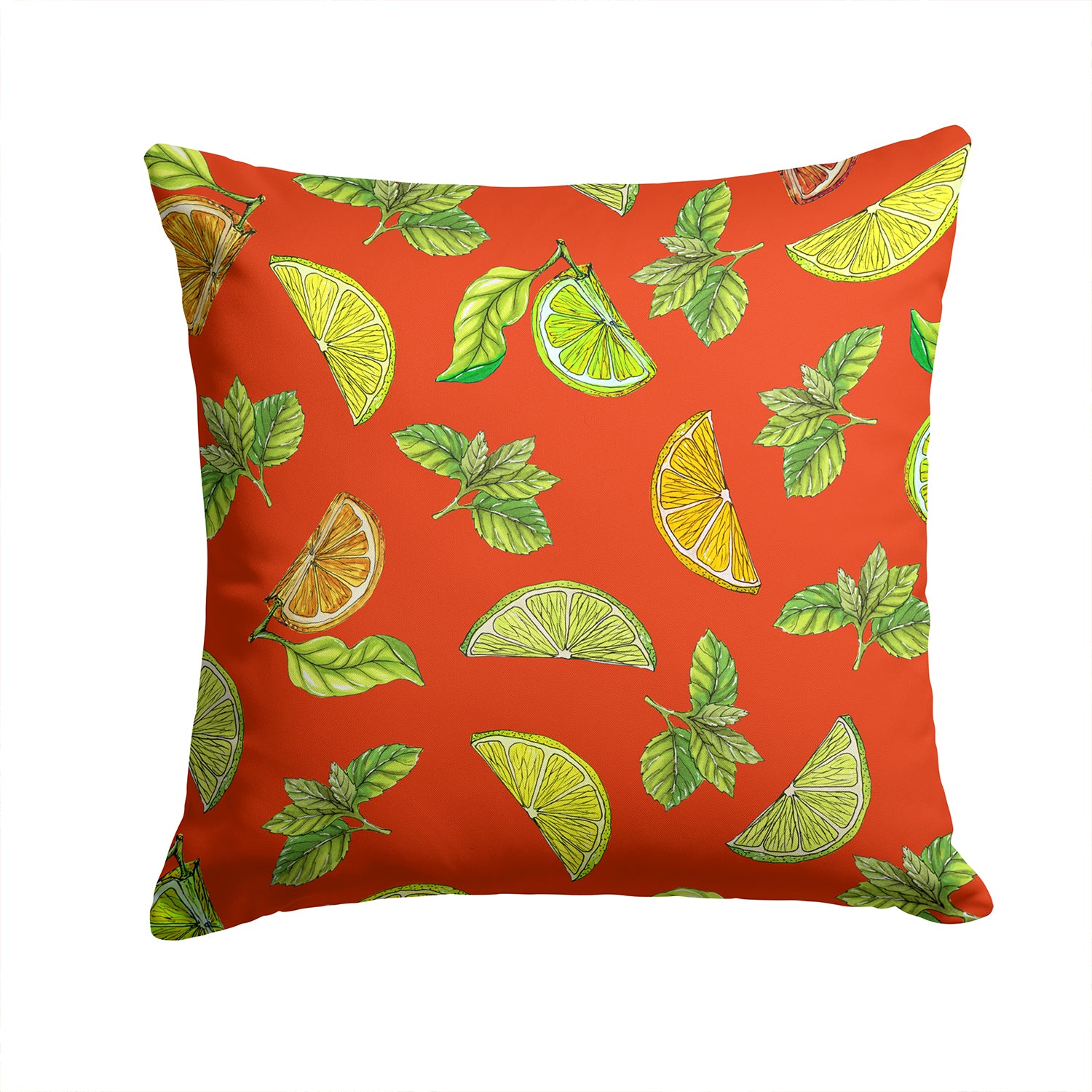 Lemons, Limes and Oranges Fabric Decorative Pillow BB5205PW1414 - the-store.com