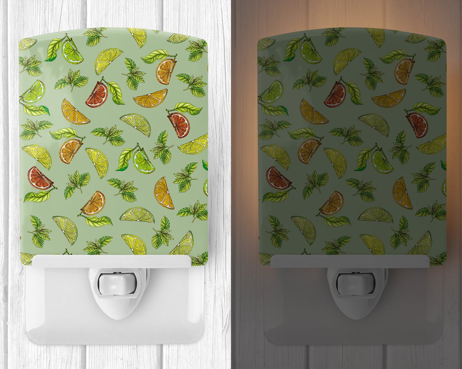 Caroline's Treasures Lemons, Limes and Oranges Ceramic Night Light BB5206CNL