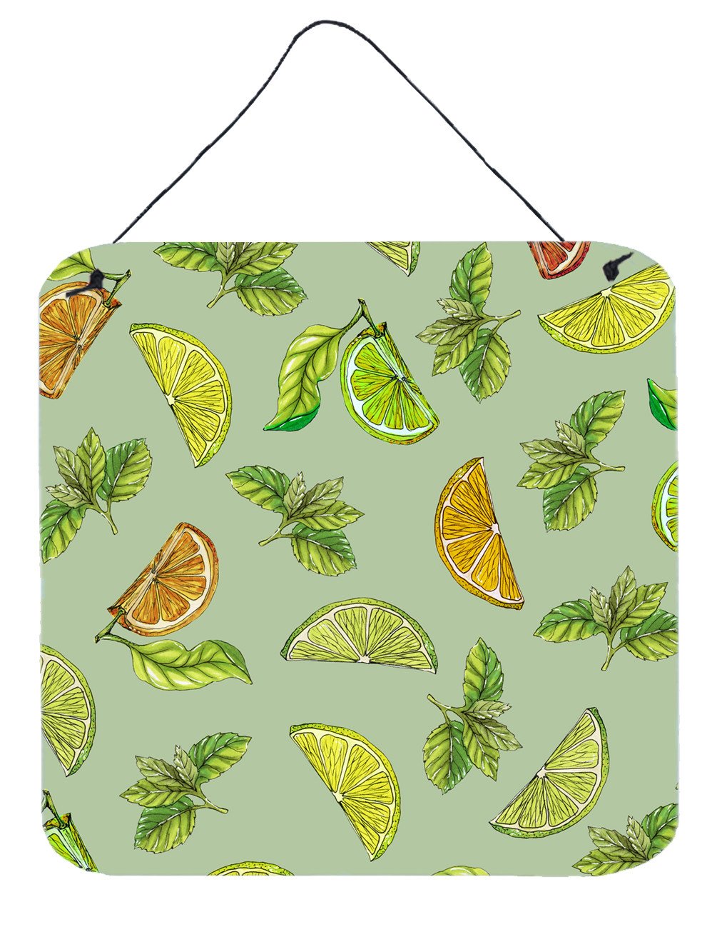 Lemons, Limes and Oranges Wall or Door Hanging Prints BB5206DS66 by Caroline&#39;s Treasures