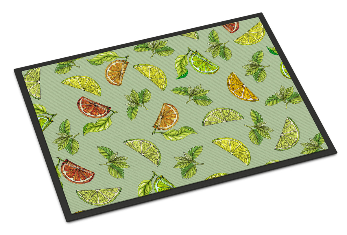 Lemons, Limes and Oranges Indoor or Outdoor Mat 18x27 BB5206MAT - the-store.com