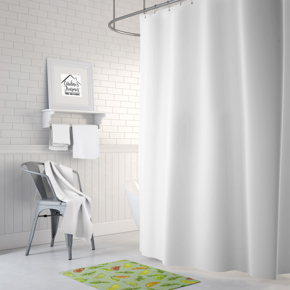 Caroline's Treasures Lemons, Limes and Oranges Machine Washable Memory Foam Mat BB5206RUG