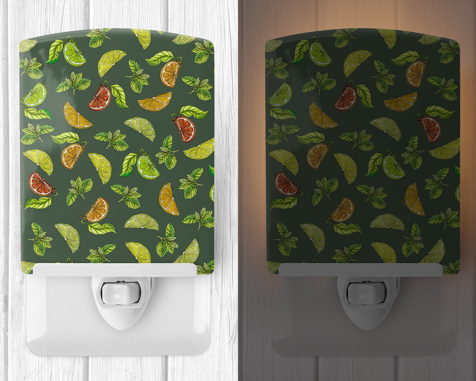 Caroline's Treasures Lemons, Limes and Oranges Ceramic Night Light BB5207CNL