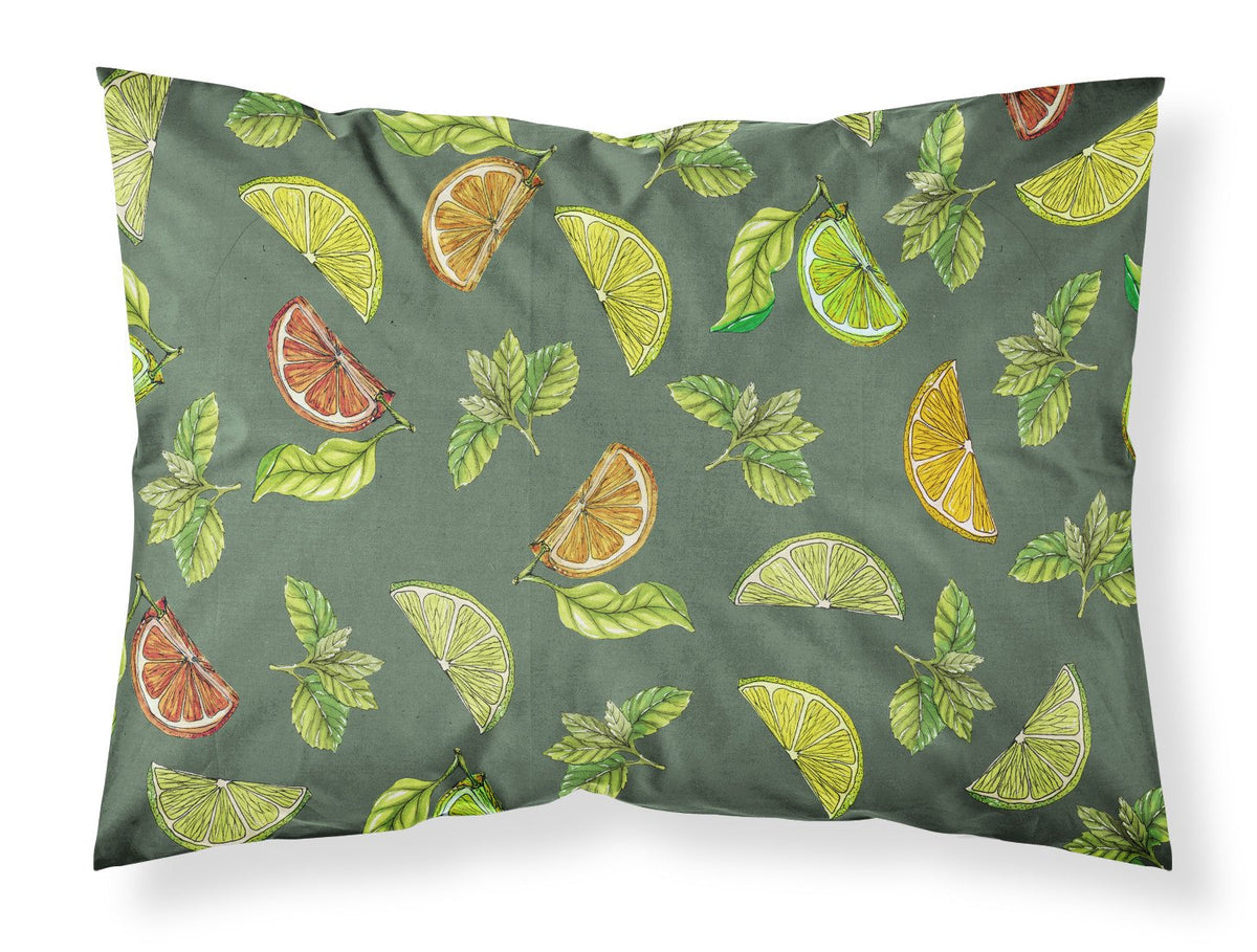 Lemons, Limes and Oranges Fabric Standard Pillowcase BB5207PILLOWCASE by Caroline&#39;s Treasures