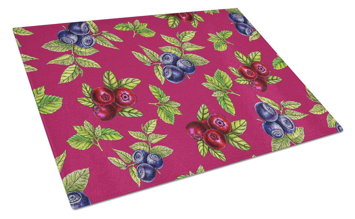 Berries Glass Cutting Board Large BB5209LCB by Caroline&#39;s Treasures