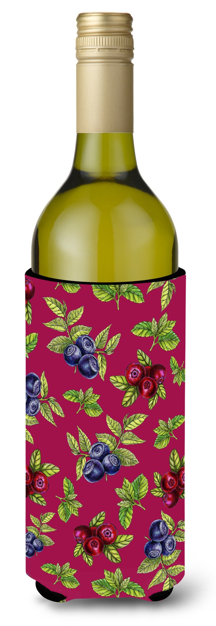 Berries Wine Bottle Beverge Insulator Hugger BB5209LITERK by Caroline&#39;s Treasures