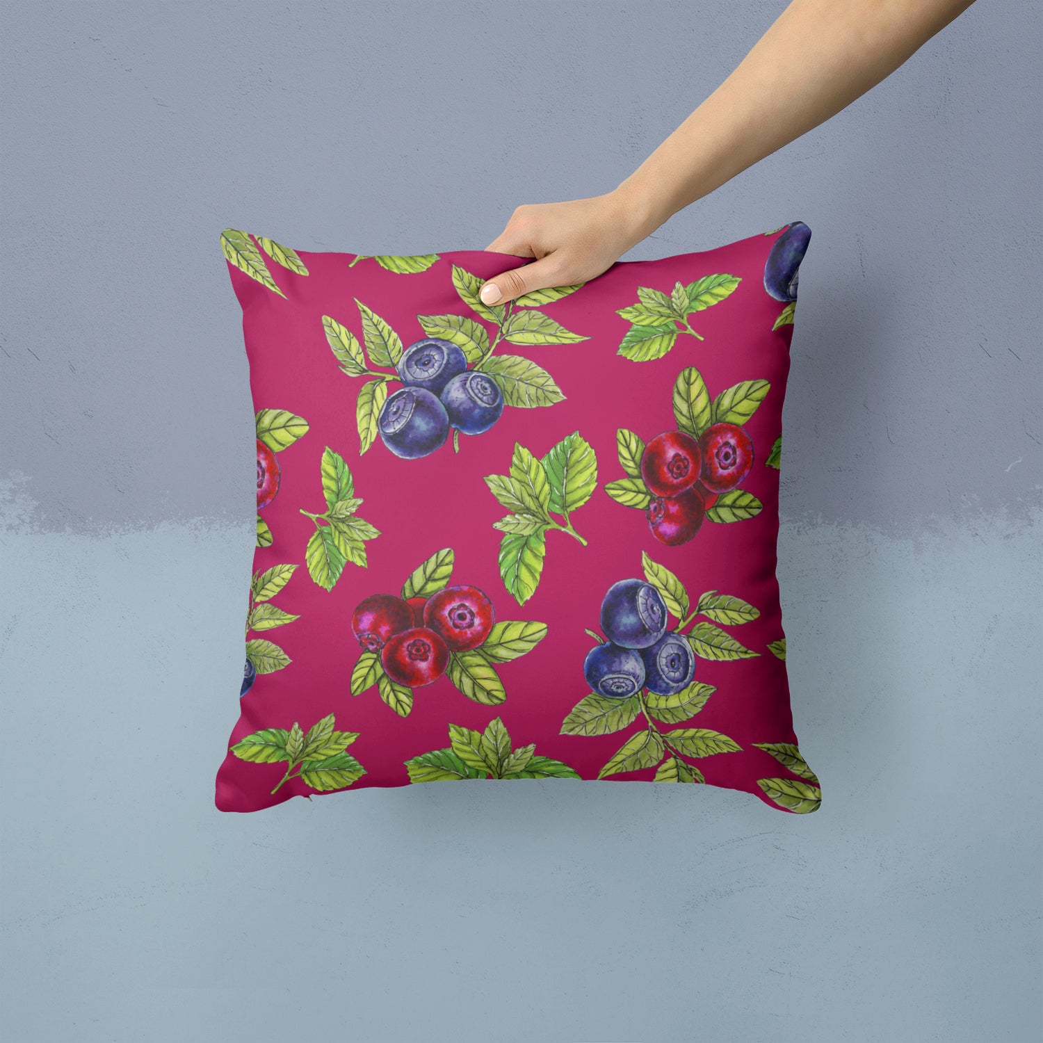 Berries Fabric Decorative Pillow BB5209PW1414 - the-store.com