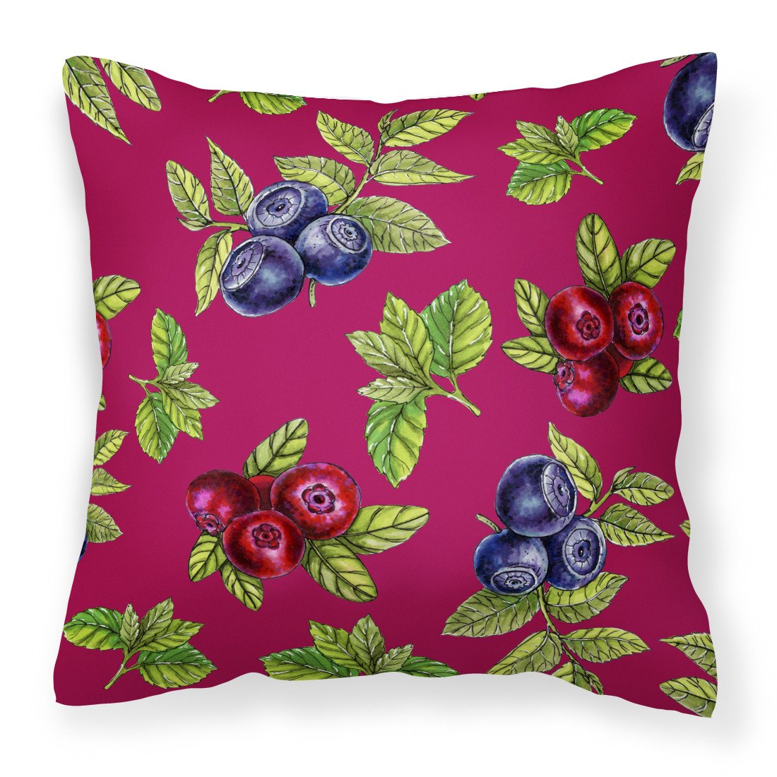 Berries Fabric Decorative Pillow BB5209PW1818 by Caroline&#39;s Treasures