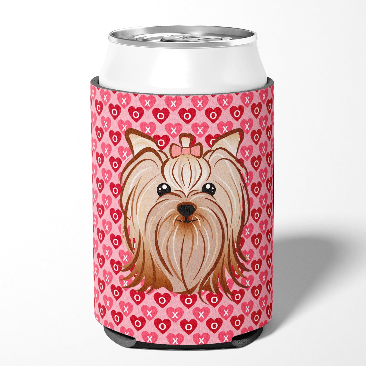 Yorkie Yorkishire Terrier Hearts Can or Bottle Hugger BB5274CC