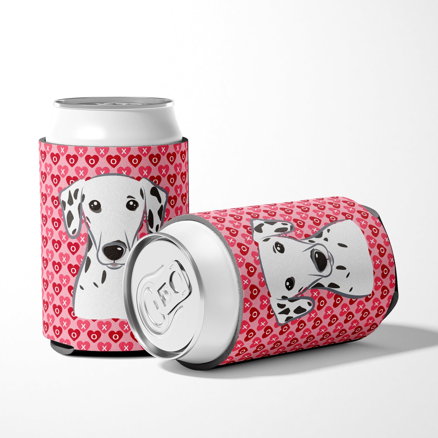 Dalmatian Hearts Can or Bottle Hugger BB5280CC  the-store.com.