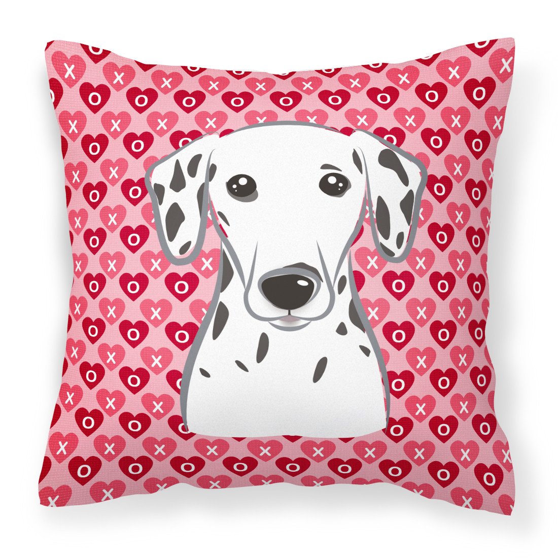 Dalmatian Hearts Fabric Decorative Pillow BB5280PW1818 by Caroline&#39;s Treasures
