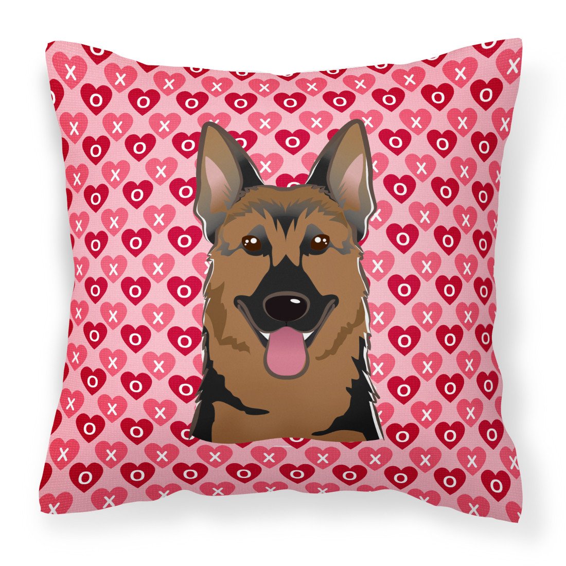 German Shepherd Hearts Fabric Decorative Pillow BB5281PW1818 by Caroline&#39;s Treasures