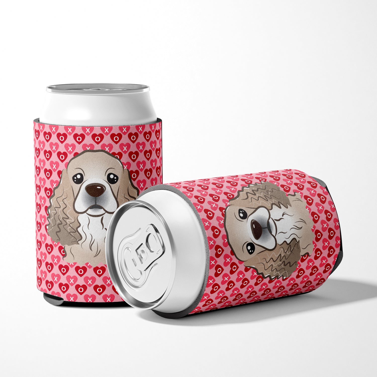 Cocker Spaniel Hearts Can or Bottle Hugger BB5286CC  the-store.com.