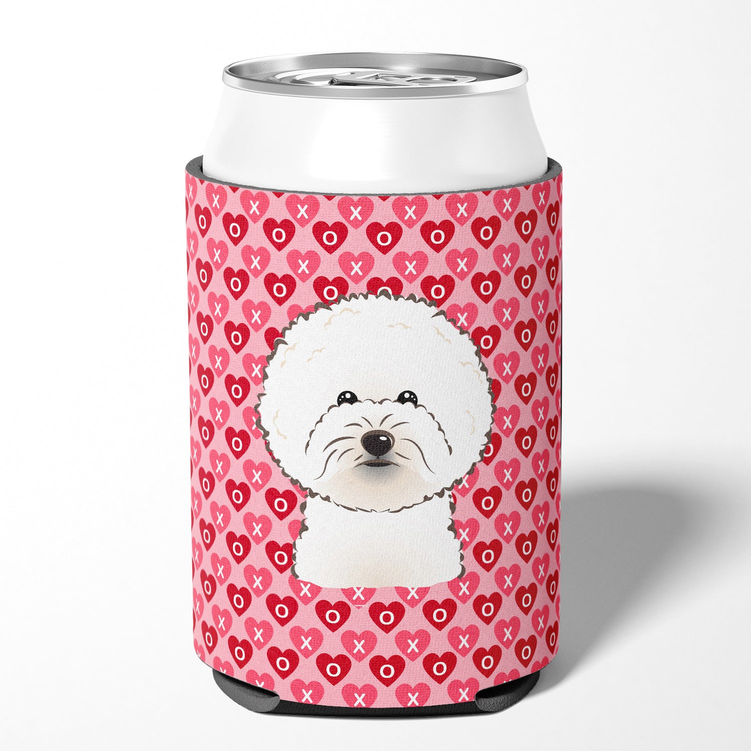 Bichon Frise Hearts Can or Bottle Hugger BB5287CC  the-store.com.