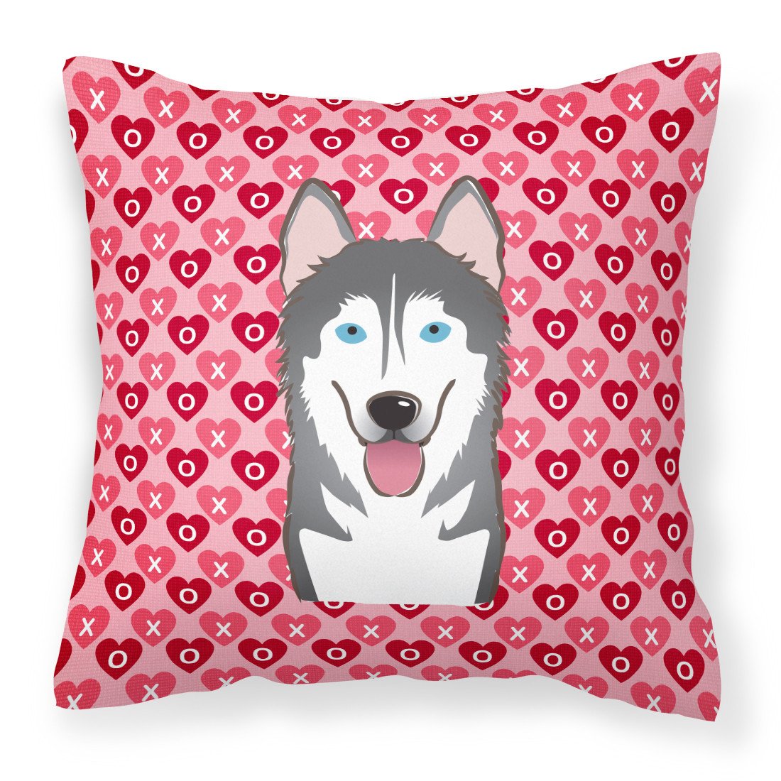 Alaskan Malamute Hearts Fabric Decorative Pillow BB5288PW1818 by Caroline&#39;s Treasures