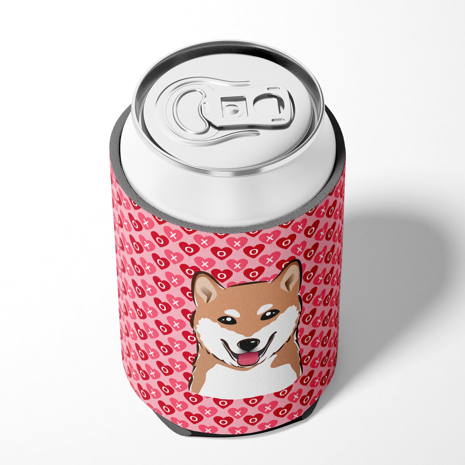 Shiba Inu Hearts Can or Bottle Hugger BB5295CC  the-store.com.