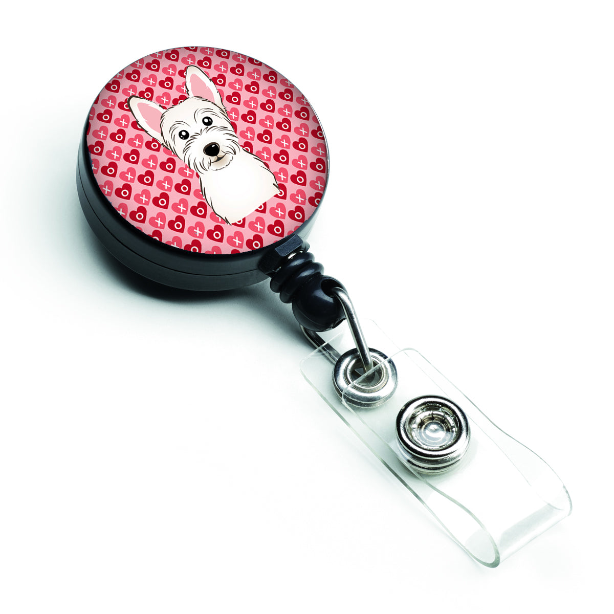 Westie Hearts Retractable Badge Reel BB5296BR