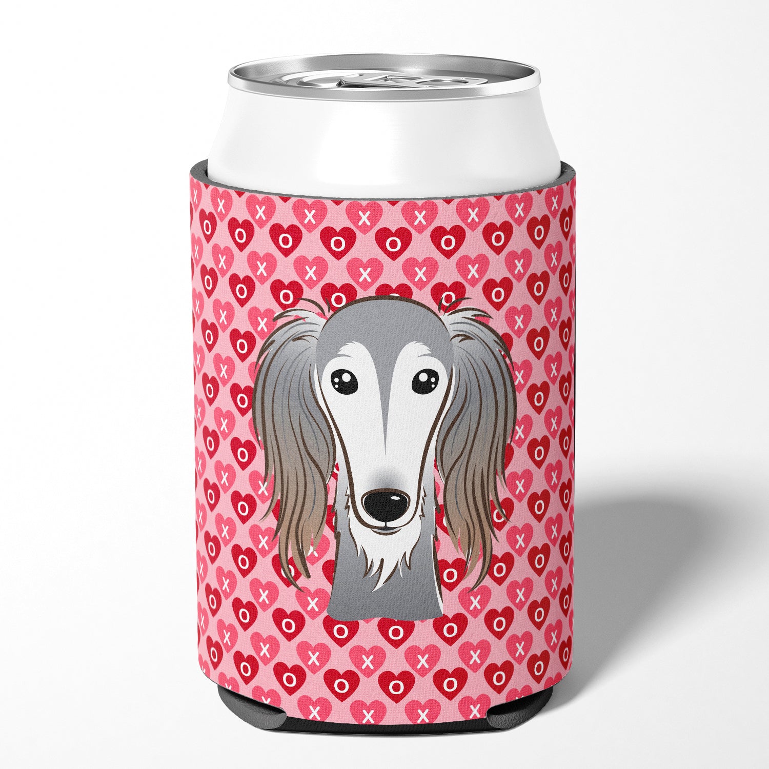 Saluki Hearts Can or Bottle Hugger BB5299CC  the-store.com.