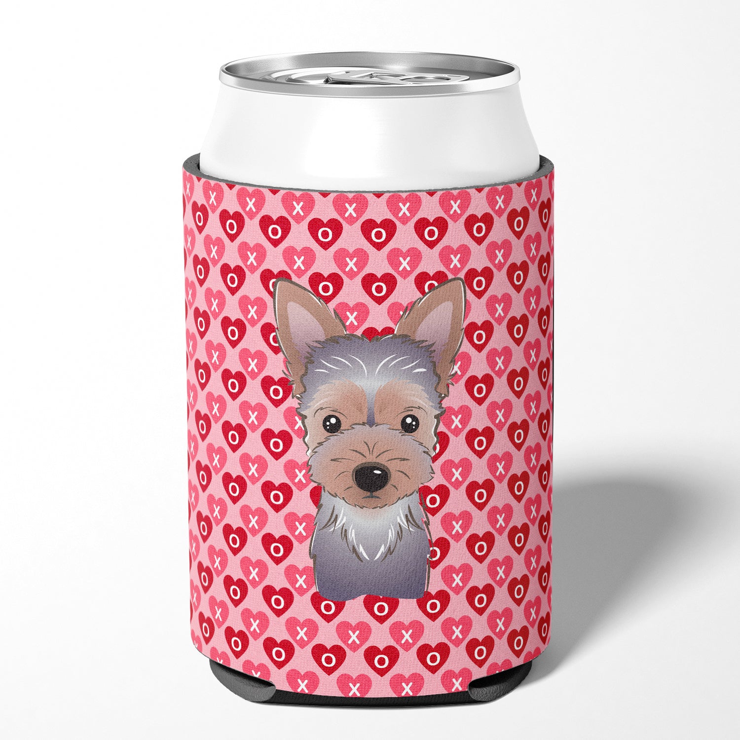 Yorkie Puppy Hearts Can or Bottle Hugger BB5302CC