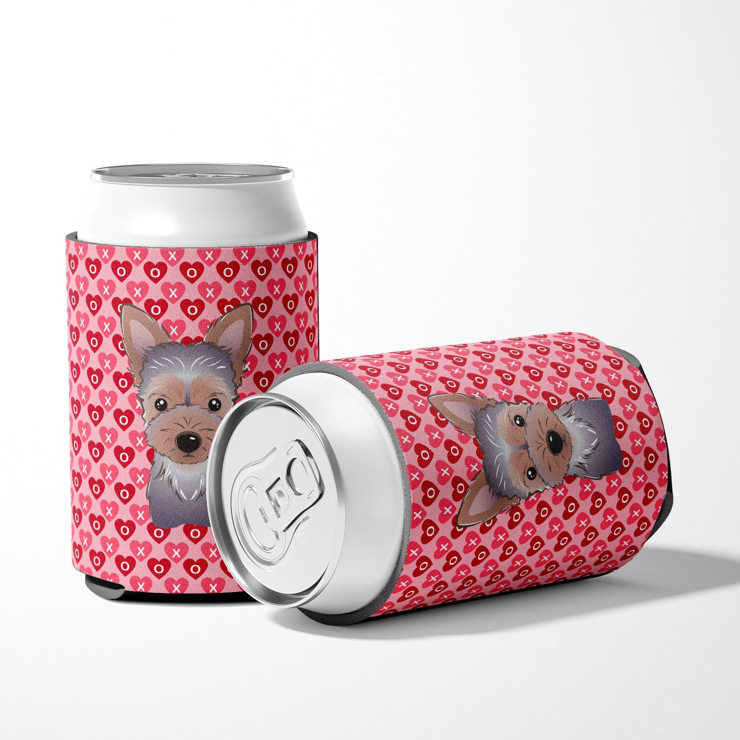 Yorkie Puppy Hearts Can or Bottle Hugger BB5302CC  the-store.com.