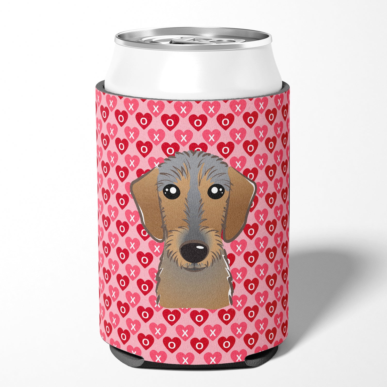 Wirehaired Dachshund Hearts Can or Bottle Hugger BB5303CC