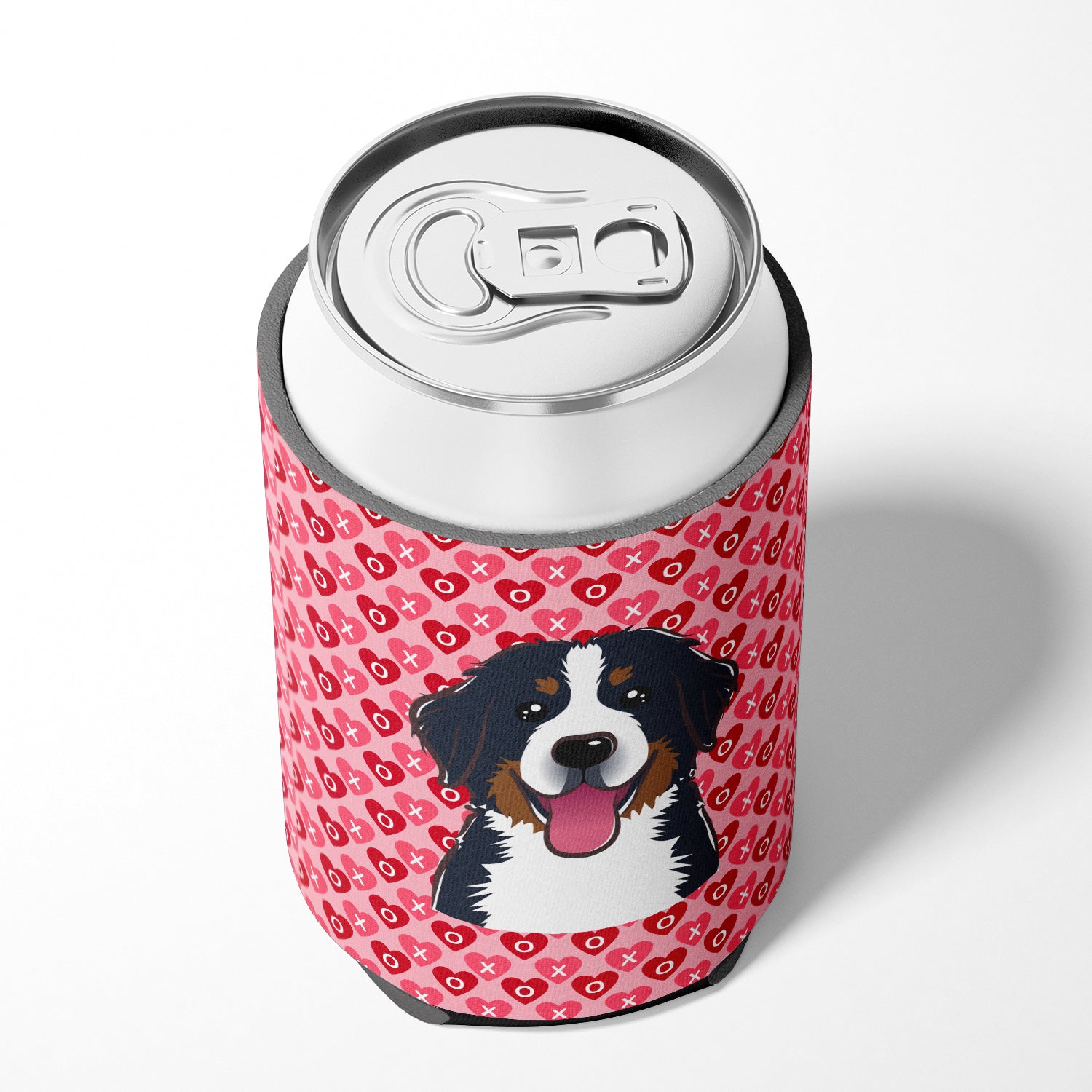 Bernese Mountain Dog Hearts Can or Bottle Hugger BB5307CC  the-store.com.