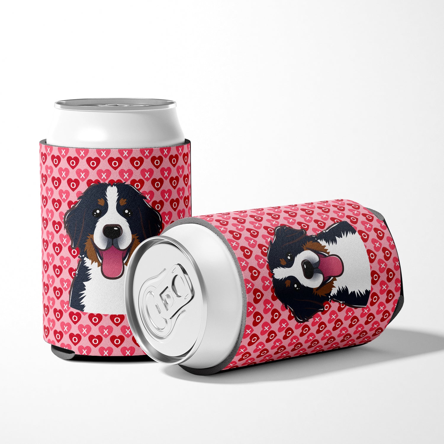 Bernese Mountain Dog Hearts Can or Bottle Hugger BB5307CC  the-store.com.