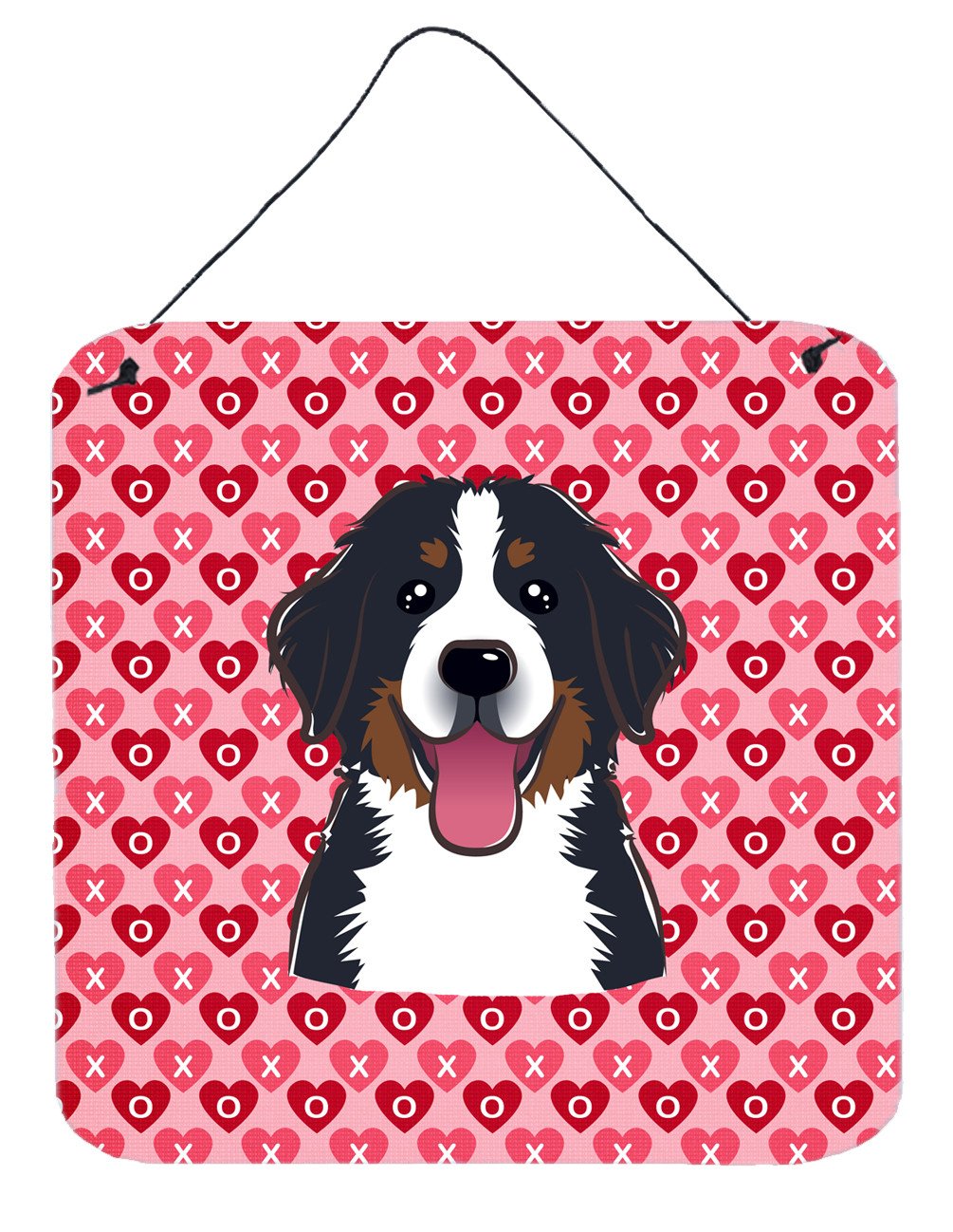 Bernese Mountain Dog Hearts Wall or Door Hanging Prints BB5307DS66 by Caroline&#39;s Treasures