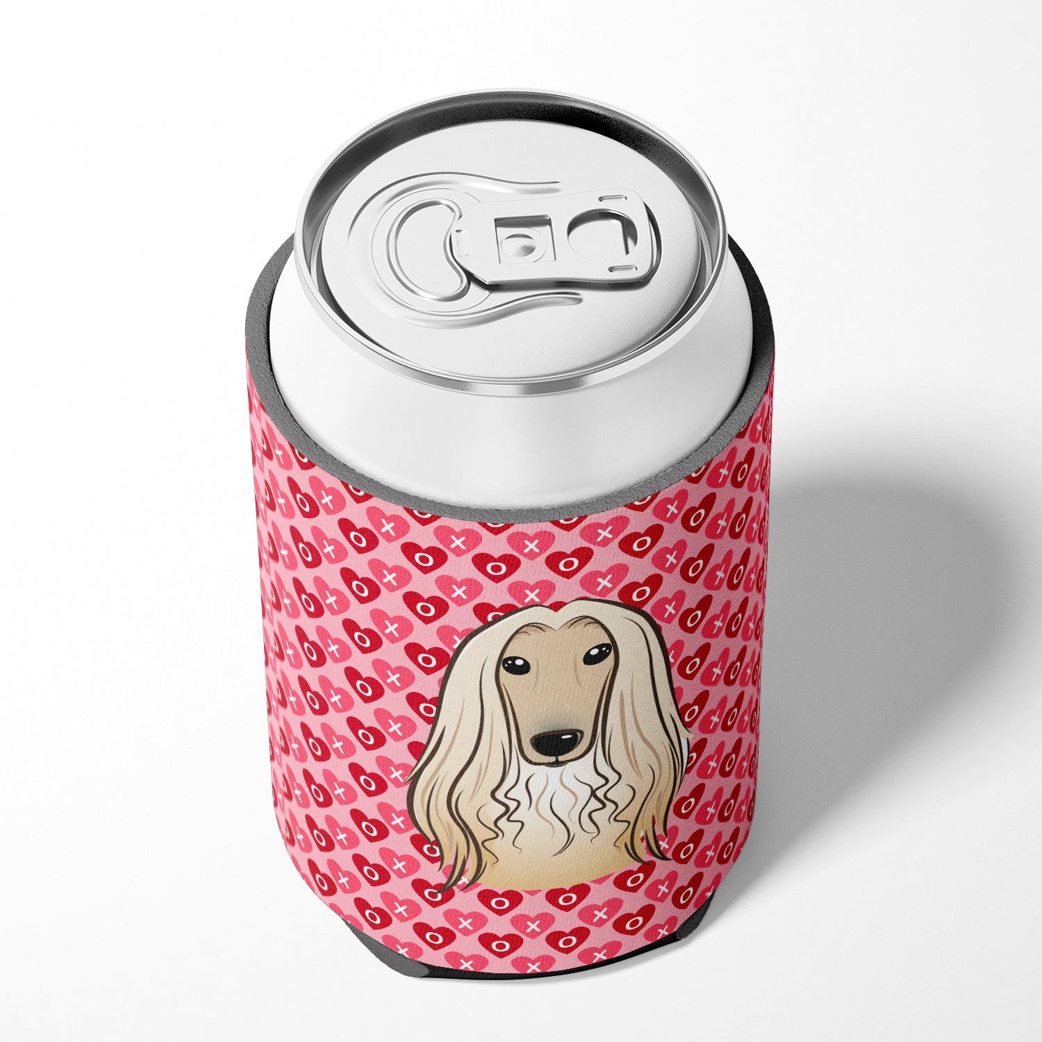 Afghan Hound Hearts Can or Bottle Hugger BB5314CC  the-store.com.
