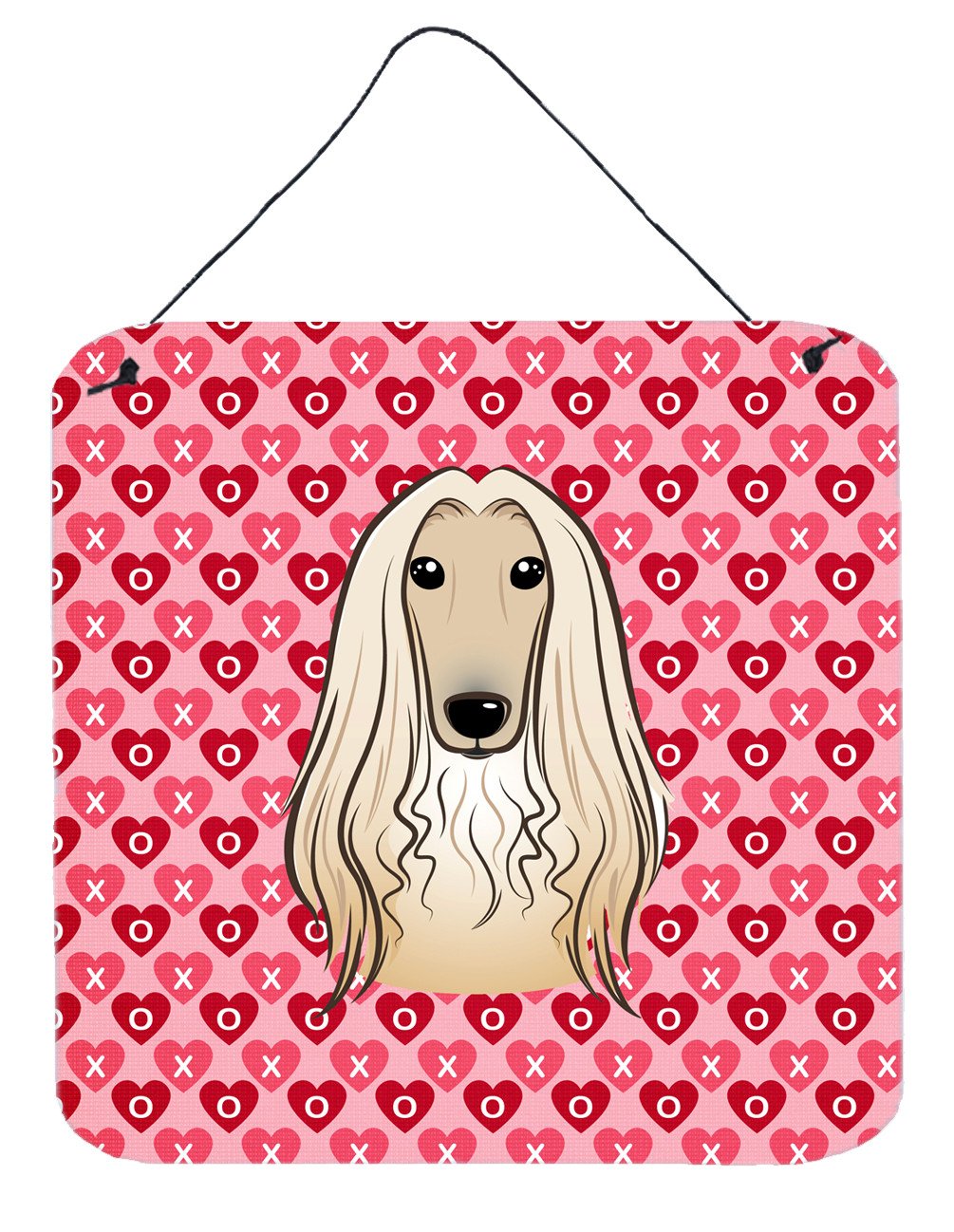 Afghan Hound Hearts Wall or Door Hanging Prints BB5314DS66 by Caroline&#39;s Treasures