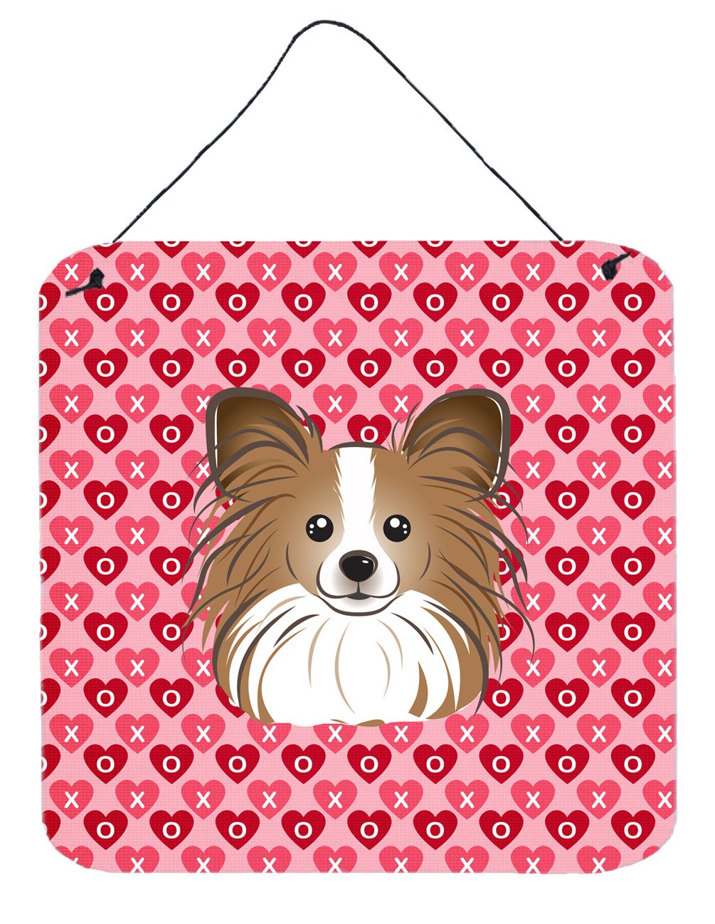 Papillon Hearts Wall or Door Hanging Prints BB5318DS66 by Caroline&#39;s Treasures