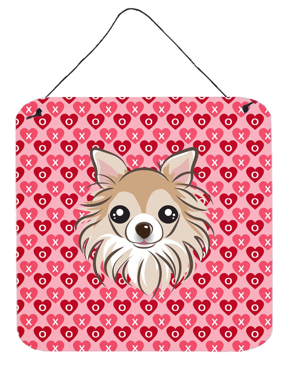 Chihuahua Hearts Wall or Door Hanging Prints BB5321DS66 by Caroline&#39;s Treasures