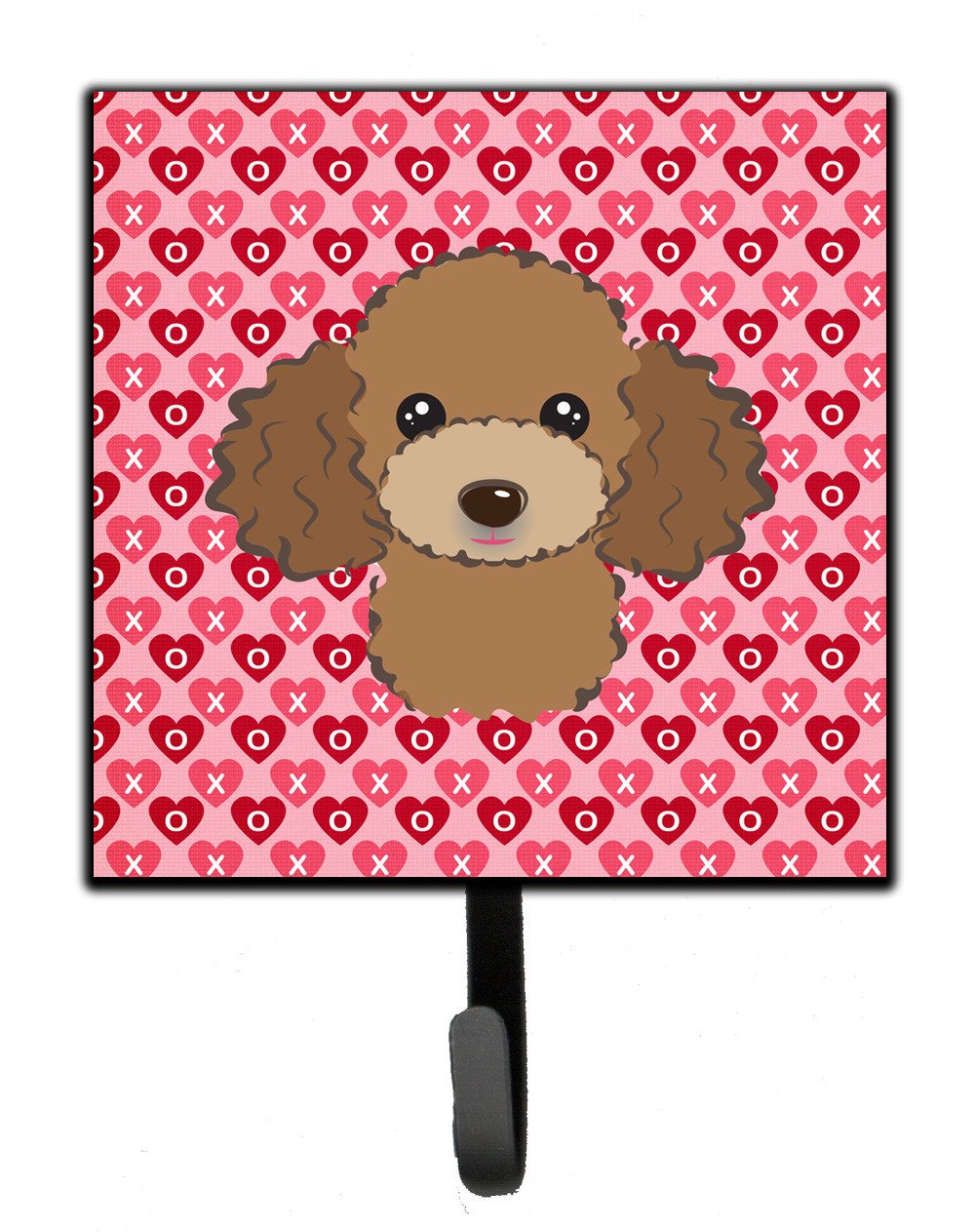 Chocolate Brown Poodle Hearts Leash or Key Holder BB5326SH4 by Caroline's Treasures