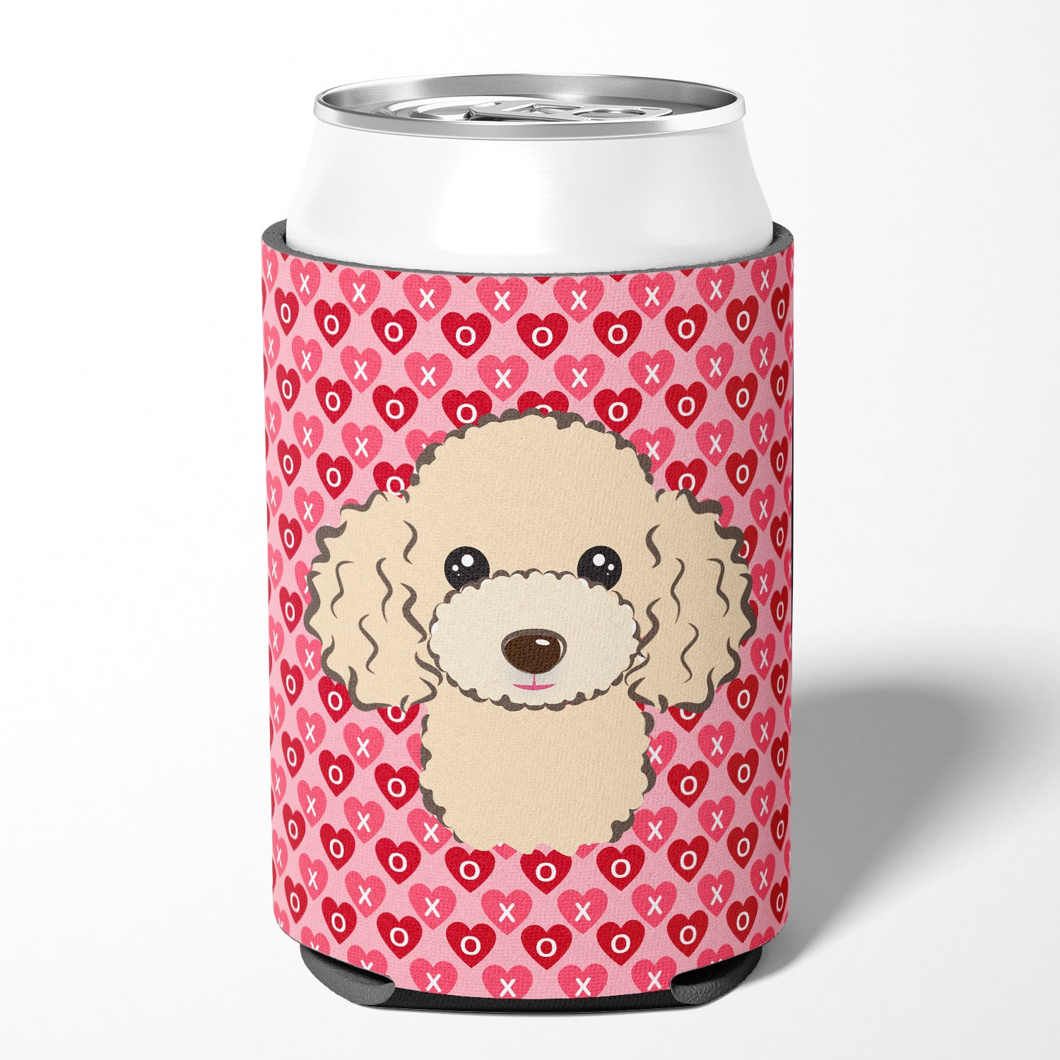 Buff Poodle Hearts Can or Bottle Hugger BB5328CC  the-store.com.