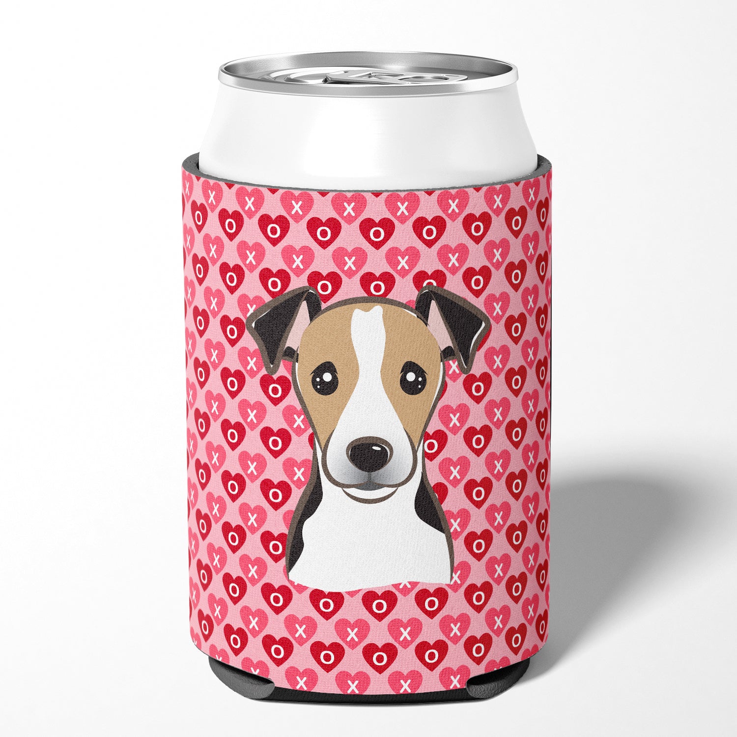 Jack Russell Terrier Hearts Can or Bottle Hugger BB5331CC