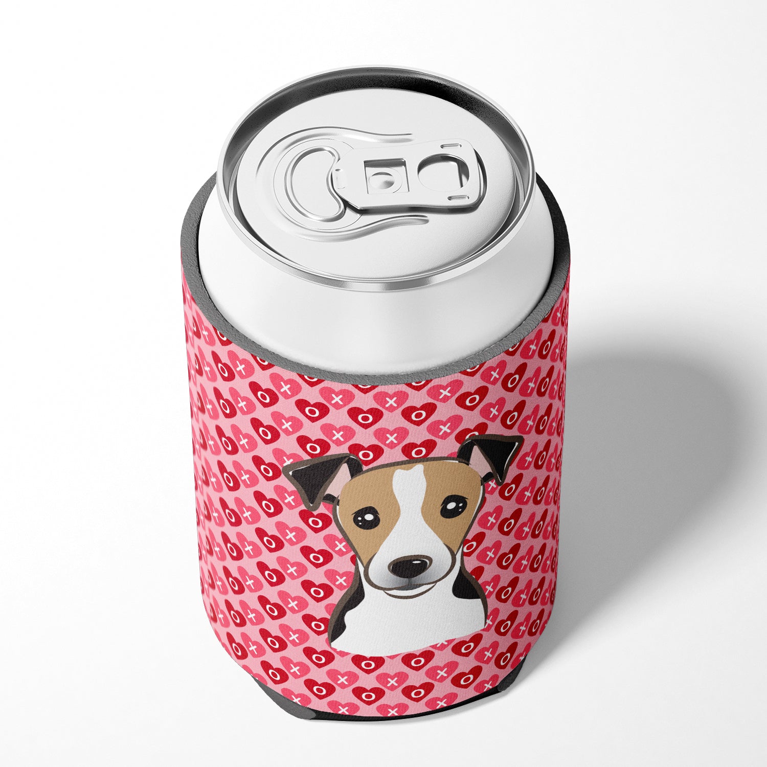 Jack Russell Terrier Hearts Can or Bottle Hugger BB5331CC