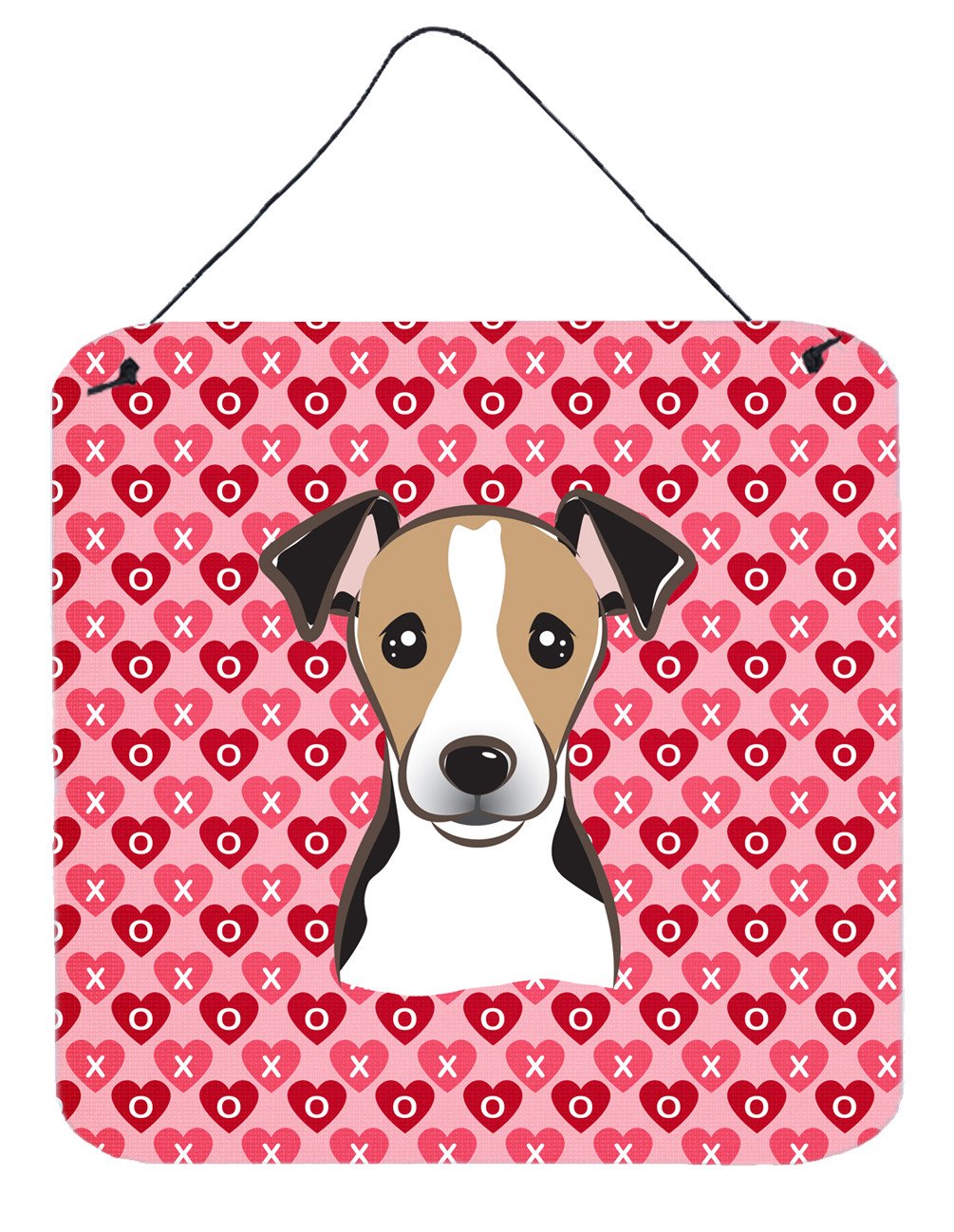 Jack Russell Terrier Hearts Wall or Door Hanging Prints BB5331DS66 by Caroline&#39;s Treasures