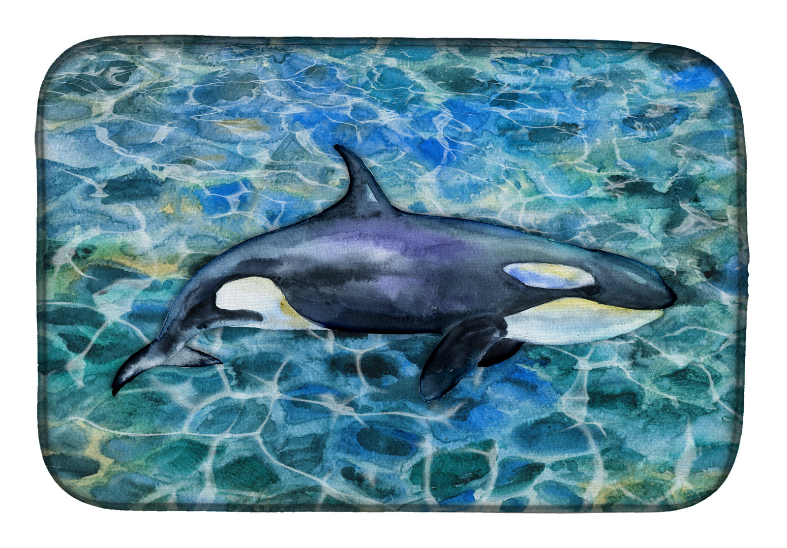 Killer Whale Orca Dish Drying Mat BB5334DDM  the-store.com.
